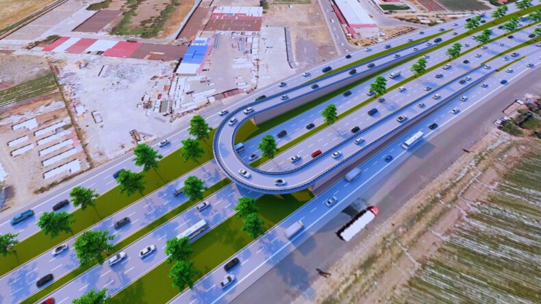 Sanayi Kavşağı Projesi’nde Çalışmalar Hız Kesmeden Sürüyor