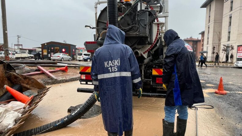 Kahramanmaraş’ta Sel Hasarlarına Müdahele